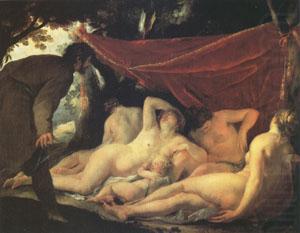 Venus and the Graces Surprised by a Mortal (mk05), BLANCHARD, Jacques